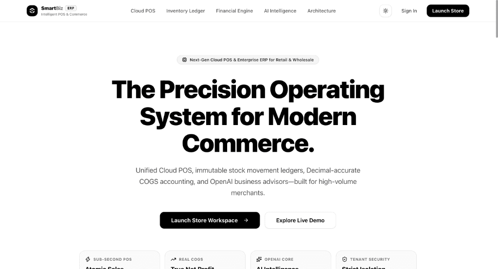SmartBiz ERP — Multi-Tenant Cloud POS & ERP